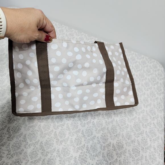 Thirty One Keep it Caddy Mini Organizer Tote Lotsa Dots - Picture 4 of 5